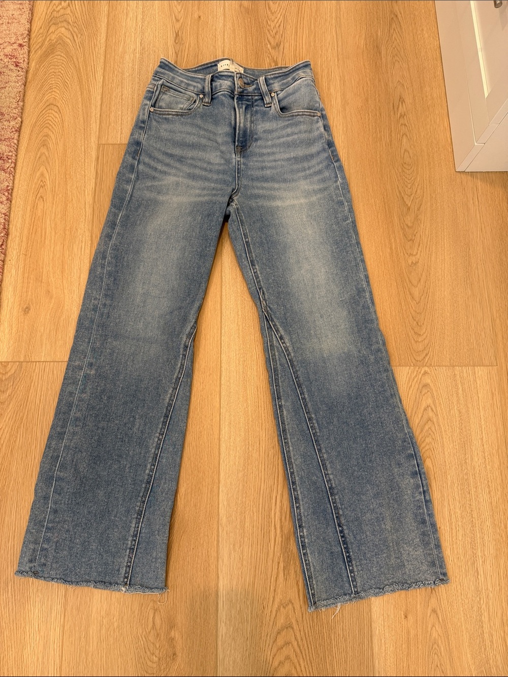 Classic Medium Blue Wide Leg Jeans - Women's Flare & Wide Leg